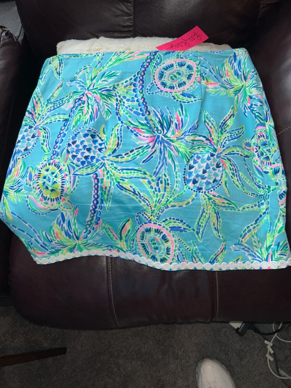 Lilly Pulitzer NWT Patty SKORT Bermuda Blue Size 6 vibrant floral pattern - Picture 7 of 7